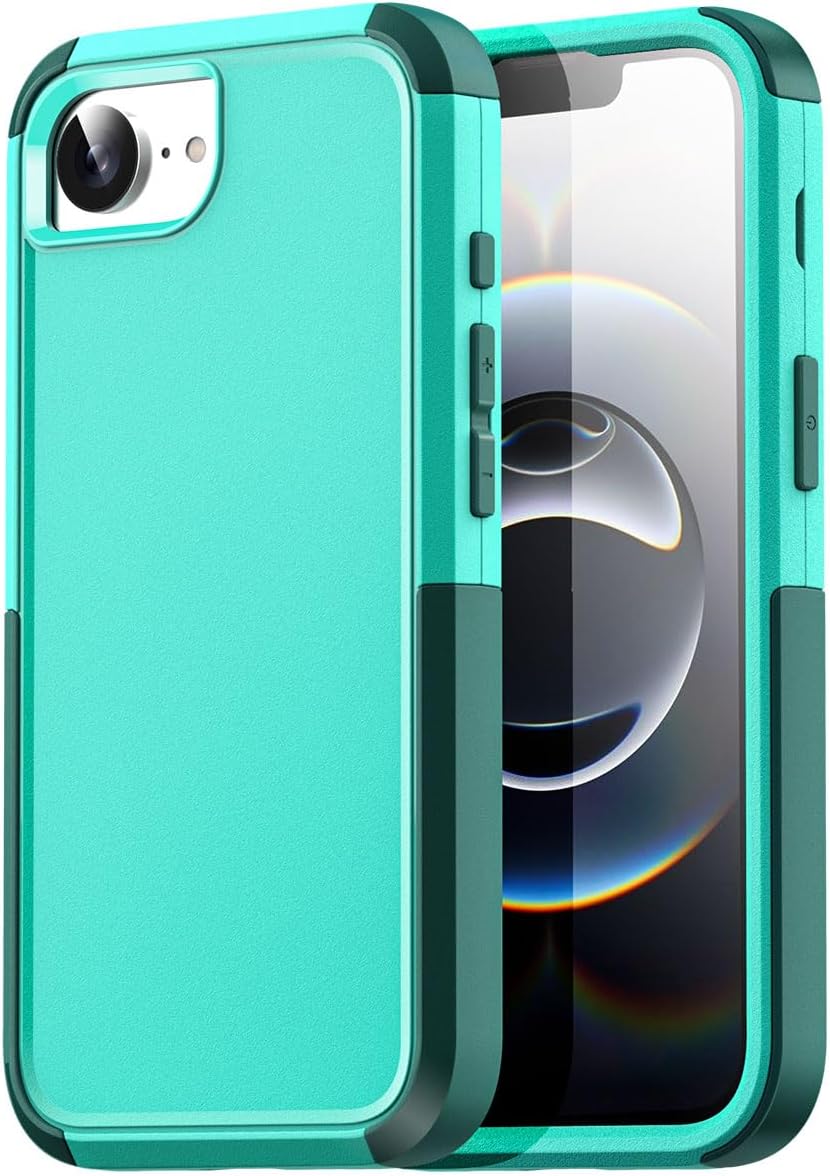 for iPhone 16E Case 2025,3-Layer Heavy Duty Pocket-Friendly Rugged Durable Military Grade Protection Shockproof/Drop Proof/Dust Proof Protective Cover for iPhone 16 E 6.1"_3