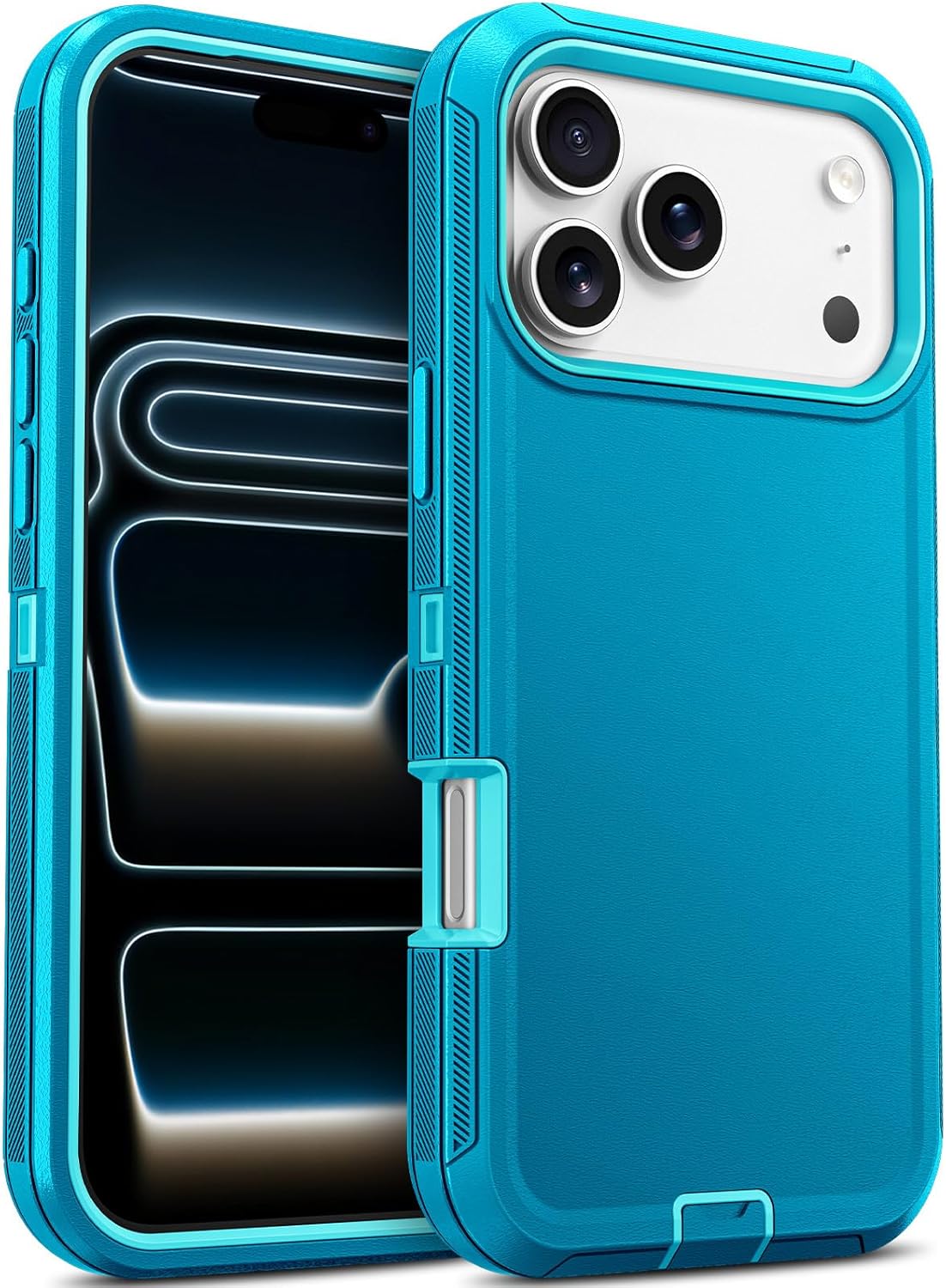 Case for iPhone 17 Pro Max 5G 6.9-inch, Heavy Duty Rugged & Dual-Layer Shockproof Drop Proof Protection w/Port Anti dust Scratch Back Cover Phone Cases for Apple iPhone 17 Pro Max 2025, Mint